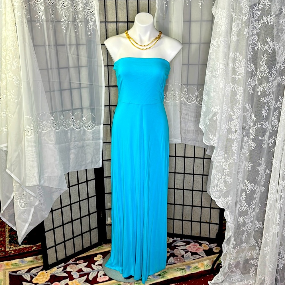 Aquamarine Summer Strapless Dress - New